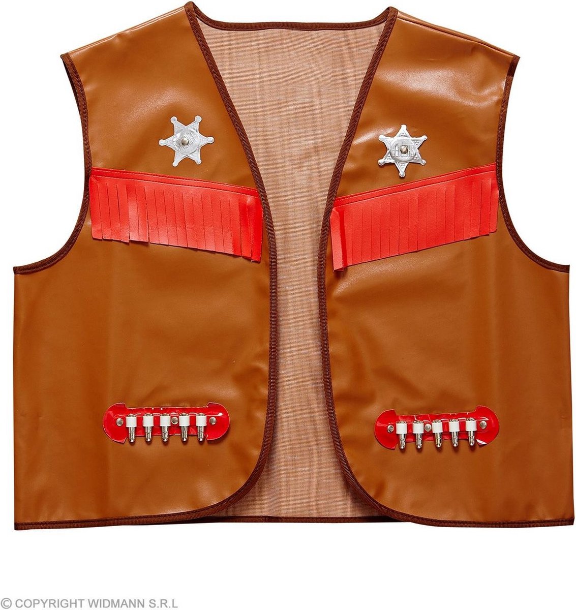 Sheriff Kostuum | Dallas County District Sheriff Vest Bruin Man | XL | Carnaval kostuum | Verkleedkleding
